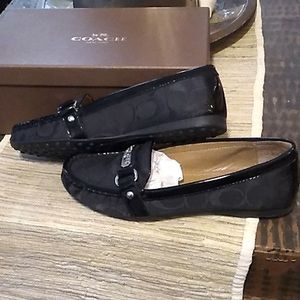 Coach loafers genuine leather